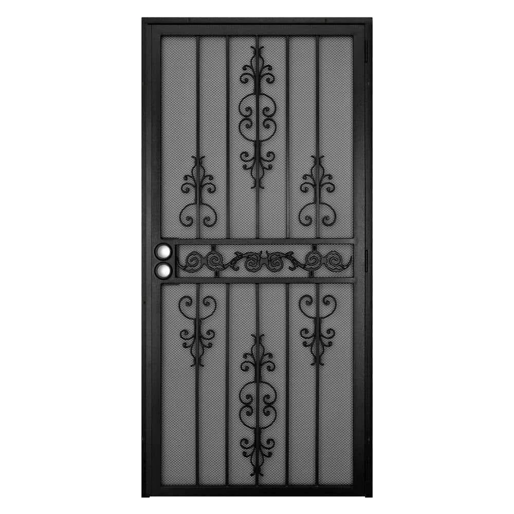Black Metal Home Doors