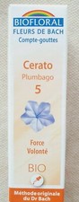 Compte-gouttes fleurs de bach Cerato bio, Biofloral, force et volonté (mo)