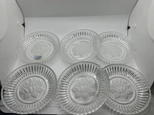 Handmade Cigar Ashtray Lead Crystal Over 24% PbO Clear Glass NOS Set Of 6