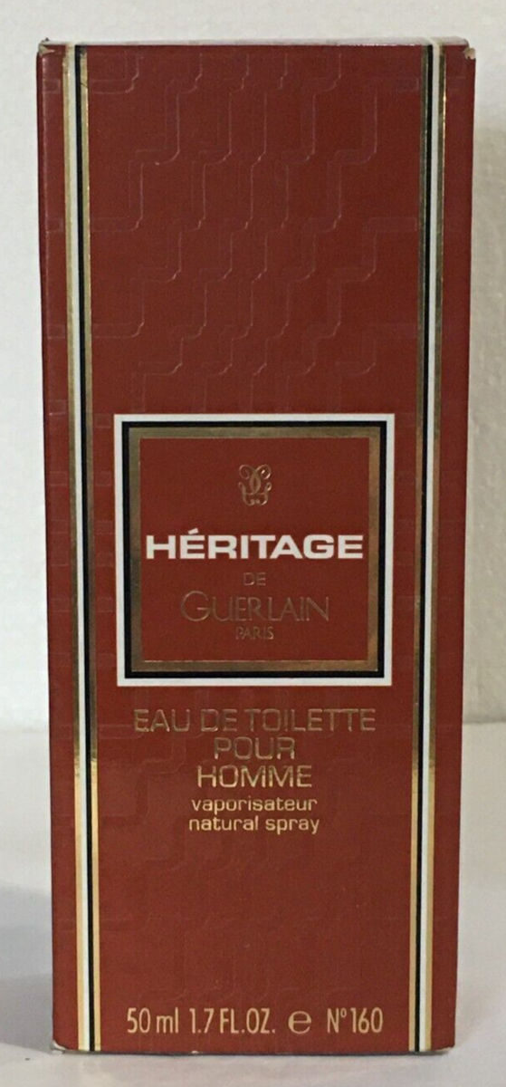 Heritage Eau de Toilette pour Homme Guerlain for Men 50ml New in