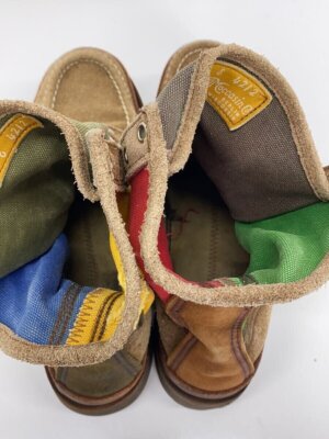 Multicolor Suede Russell Moccasin Boots Size US 8, Style 4212 | eBay