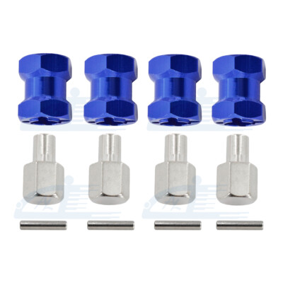 4x 12mm Wheel Hex Hub Drive Adaptor 15mm Extension For 1/10 RC Crawler Scx10 D90