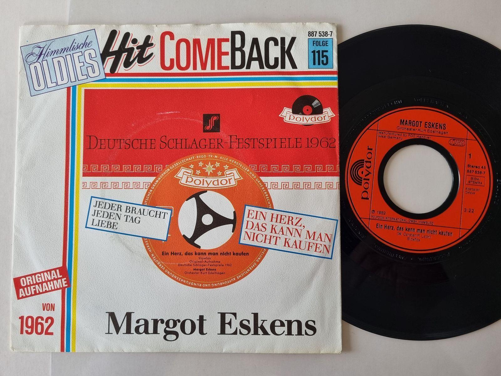 Margot Eskens - Ein Herz, das kann man nicht kaufen 7'' Vinyl HIT COMEBACK