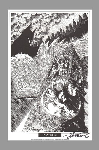 1989 SIGNED George Perez DC Comics Super Hero Art Print Batman ...