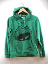 Six Flags Looney Tunes Marvin el Marciano Sudadera con Capucha Bolsa Bolsillo Talla S Raro