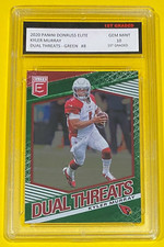 2020 DONRUSS ELITE KYLER MURRAY 1ST GRADED 10 DUAL THREATS GREEN FOIL #8 SP 🔥