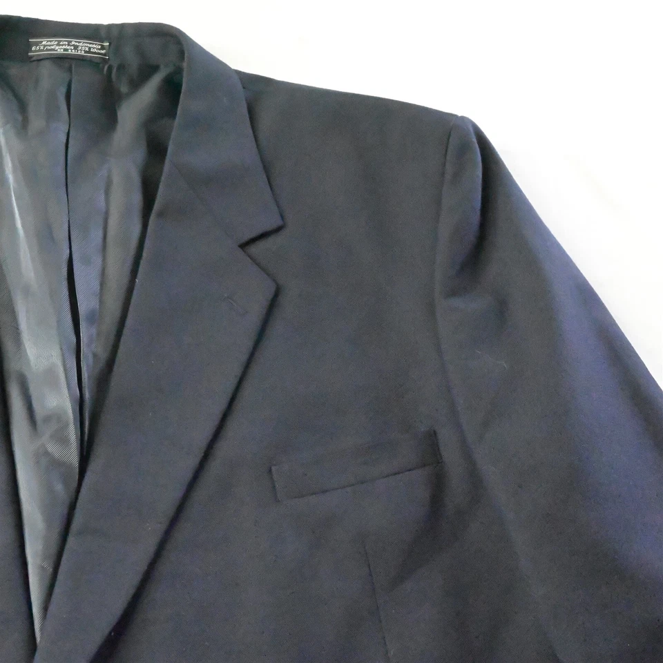 Blazer Chaqueta Abrigo Deportivo Stanley Blacker 58L Azul Marino Botón Plateado Para Hombre Foto 2 de 4