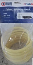 Coilhose N38-12A 3/8" x 12' Self-Storing Nylon Air Hose w/Rigid & Swivel Fitting