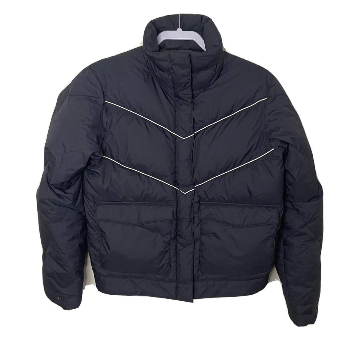 VTG Eastern Mountain Sports EMS Goose Down Navy Puffer Coat Jacket