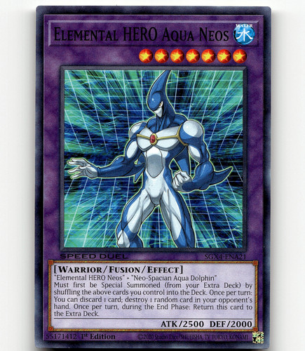 dolphin yugioh card Yugioh Neo-Spacian Aqua Dolphin (Secret Rare) Speed Duel GX: Midterm  Destruction