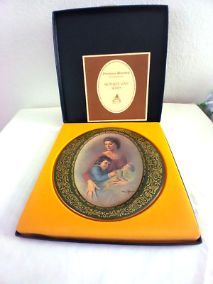 Pickard Precious Moment Irene Spencer Mother's Love Cabinet Plate 2/4500 w/ Box