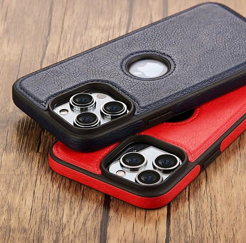For iPhone 14 13 12 11 Pro Max X XR Xs Max Shockproof Leather Premium Case Cover - Picture 27 of 36