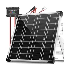 Solar Panel Kit 20W 12V, Solar Battery Trickle Charger Maintainer, ... Fast Ship