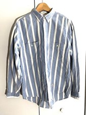 Vintage LEVI'S Button Shirt LS Mens L Cotton Genuine Garment Tab White Label