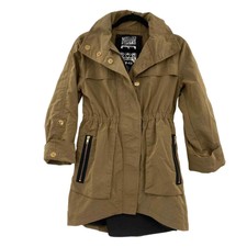 Millard Fillmore Anthropologie Anorak Hooded Nylon Jacket Khaki Tan Xs