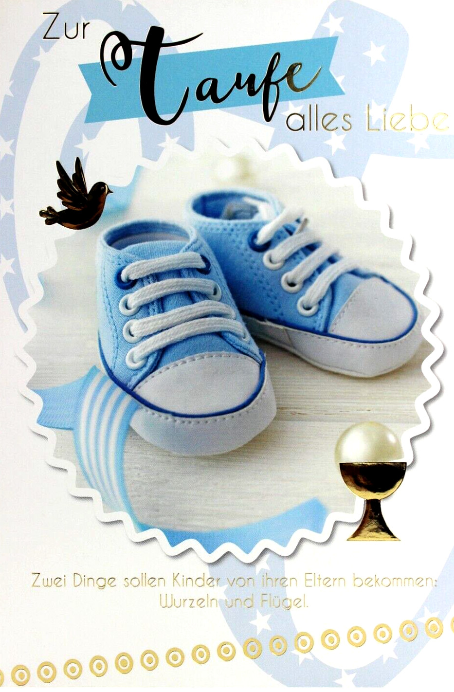 B&C Grußkarte Taufe Taufkarte Glückwunschkarte Gott Sakrament Karte mit Spruch
