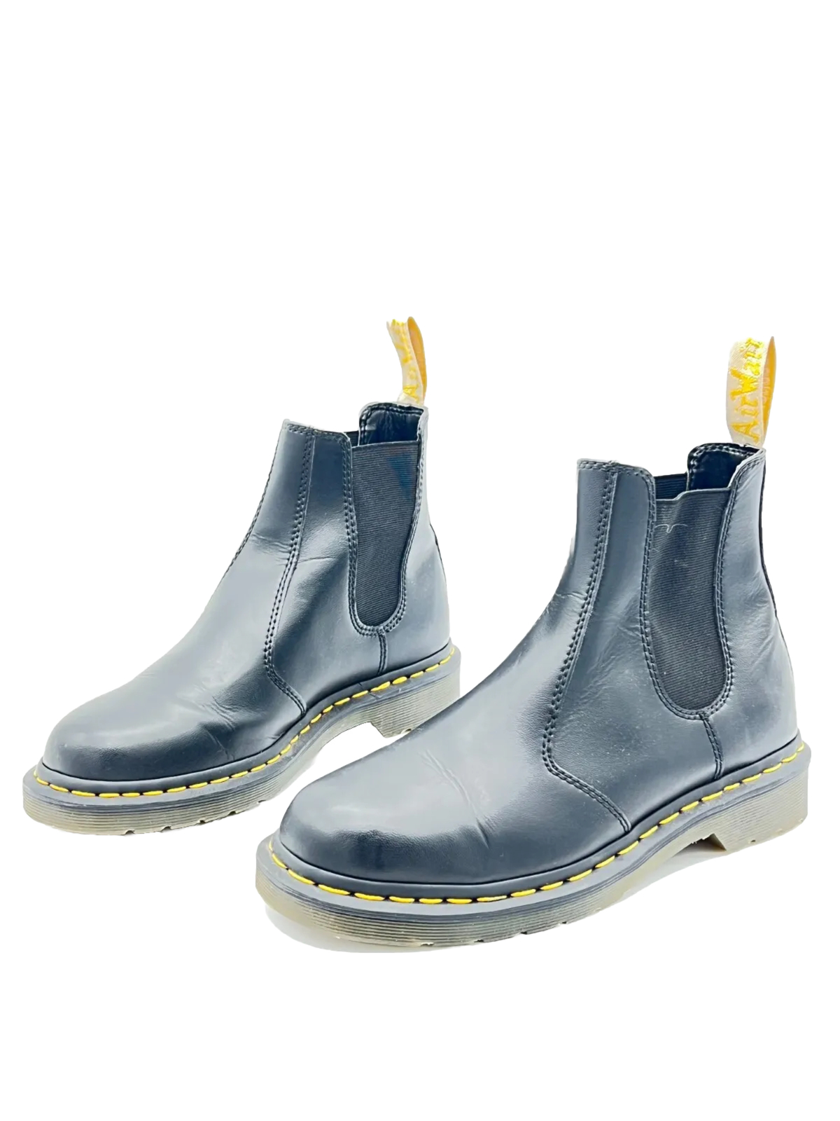 Dr.Martens 2976 Chelsea Vegan Botines Negras De Piel Unisex T.41 US M.8 W.9 UK.7