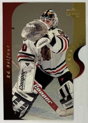 Ed Belfour 1996-97 Upper Deck Superstar Showdown #SS22A - Chicago Blackhawks