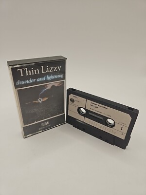 THIN LIZZY - THUNDER AND LIGHTNING (VERTIGO VERLC3) 1983 CASSETTE TAPE ALBUM