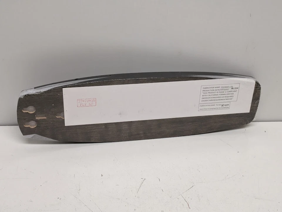 FOR PARTS ONLY - Blade - Home Decorator Parkridge 52" Natural Iron Ceiling Fan - Image 4 of 4