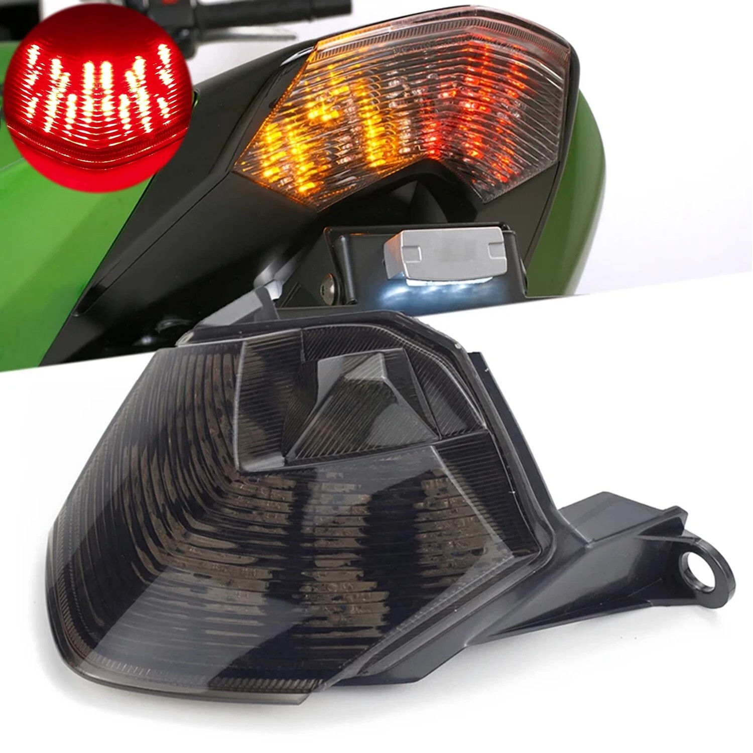 Taillight Turn Signals Integrated LED For KAWASAKI Ninja ZX-6R
