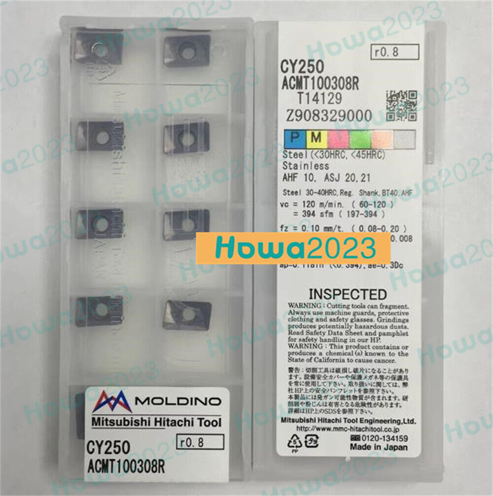 10Pcs/Box Hitachi ACMT100308R CY250 Milling Blade CNC 10Pcs/Box Hitachi ACMT100308R CY250 Milling Blade CNC