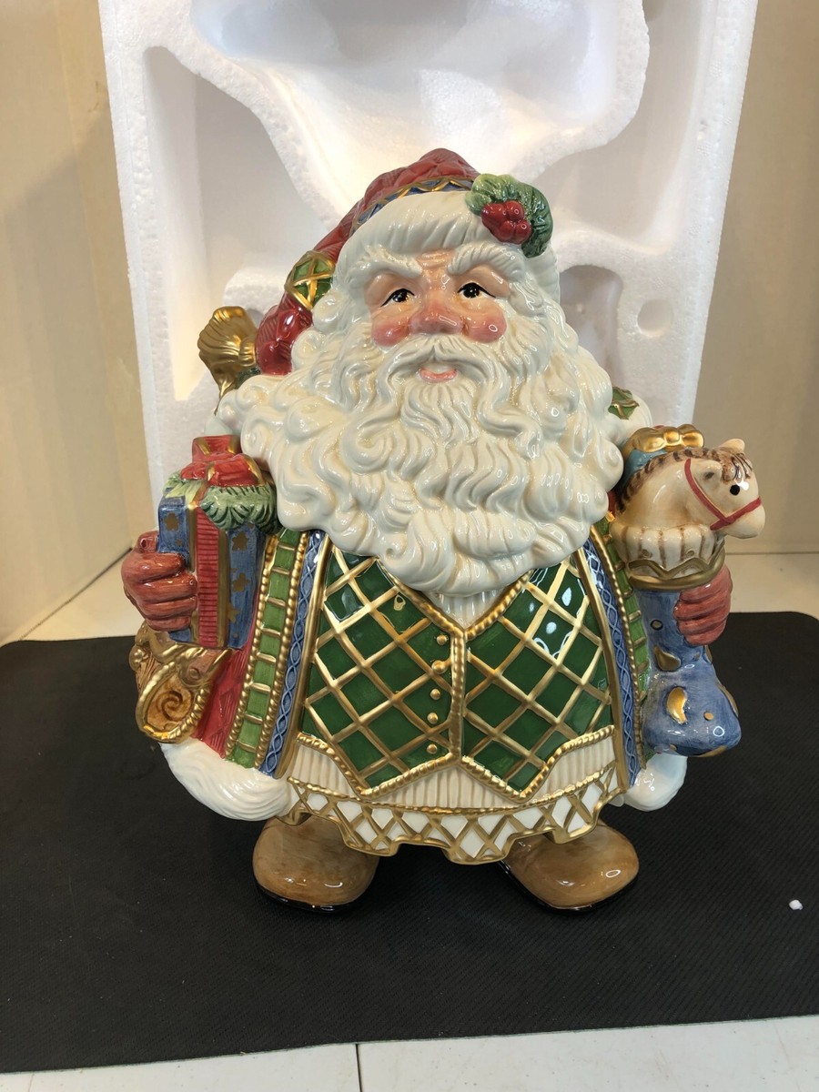 Fitz & Floyd 2003 St Nick Christmas Cookie Jar Brand New | eBay