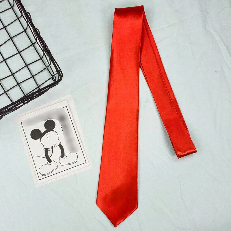 Mens SKINNY TIE Plain Wedding Slim Necktie Formal Casual Narrow Party men's ties - image 3 of 4