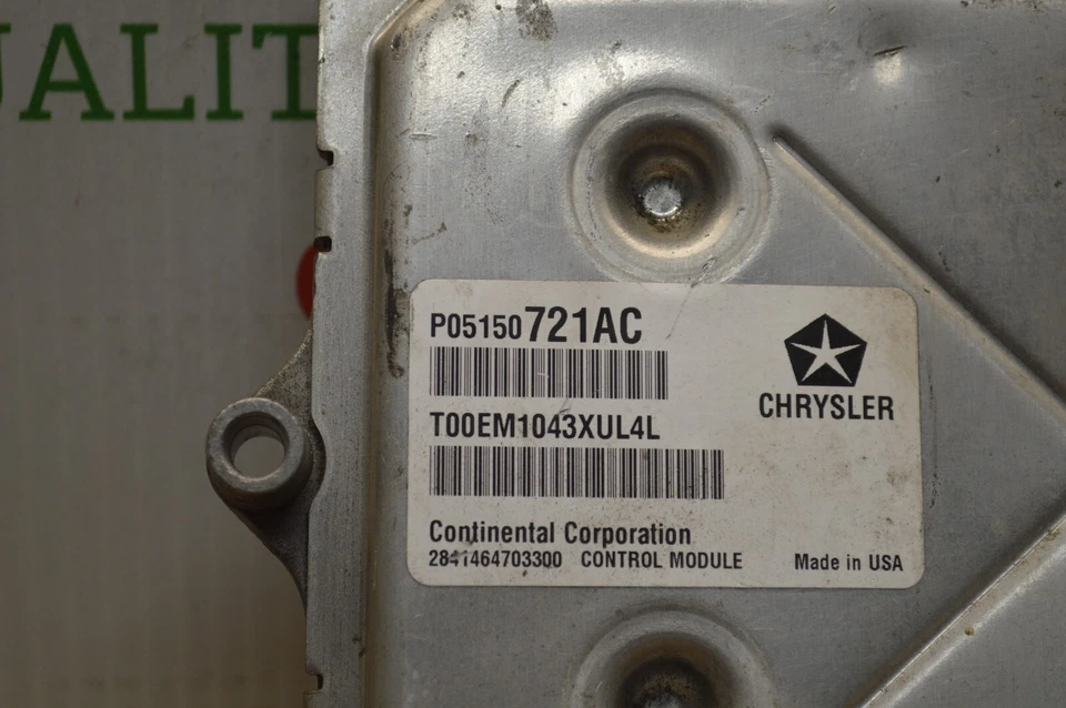 Dodge Journey 2013 unidad de control del motor 3,6 L ECU 05150721AC módulo 83-25D2 Foto 2 de 4