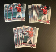 (18) DENZER GUZMAN 2022 BOWMAN ROOKIE LOT (MOJO, CHROME, DRAFT) ANGELS