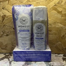 THE HONEST CO. Dreamy Lavender Baby Care Set, Shampoo Body Wash Face Body Lotion