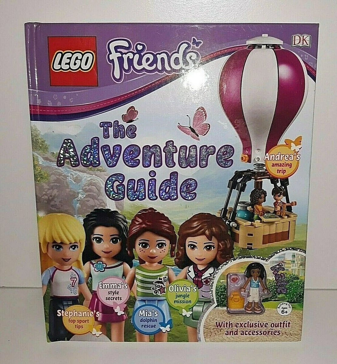 New LEGO Friends The Adventure Guide Book with Figure Accessories