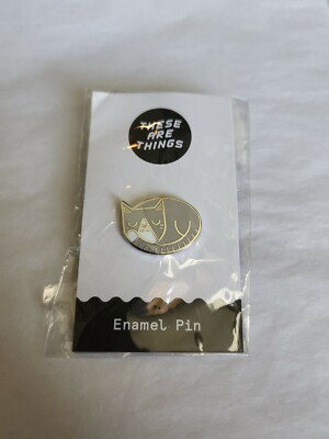 Sleeping Gray Cat Lapel Hat Jacket Pin By These Are Things