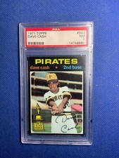 1971 Topps #582 Dave Cash Pirates ASR PSA 7 - NM