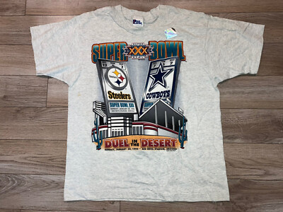 Pittsburgh Steelers Dallas Cowboys 1996 NFL Super Bowl XXX T-Shirt