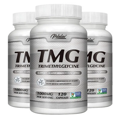 PSLALAE TMG Trimetilglicina 1000mg - Betaina Anidra - Salute Cuore e Cardiovascolare