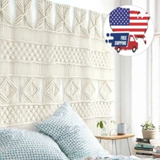 Cortinas para puerta hechas a mano, arte de pared para el hogar, 132 x 145 cm US