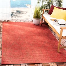 Safavieh Indoor / Outdoor Red / Natural Area Rugs - CY2714-3777
