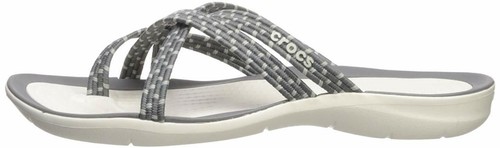 crocs women's swiftwater braided web flip