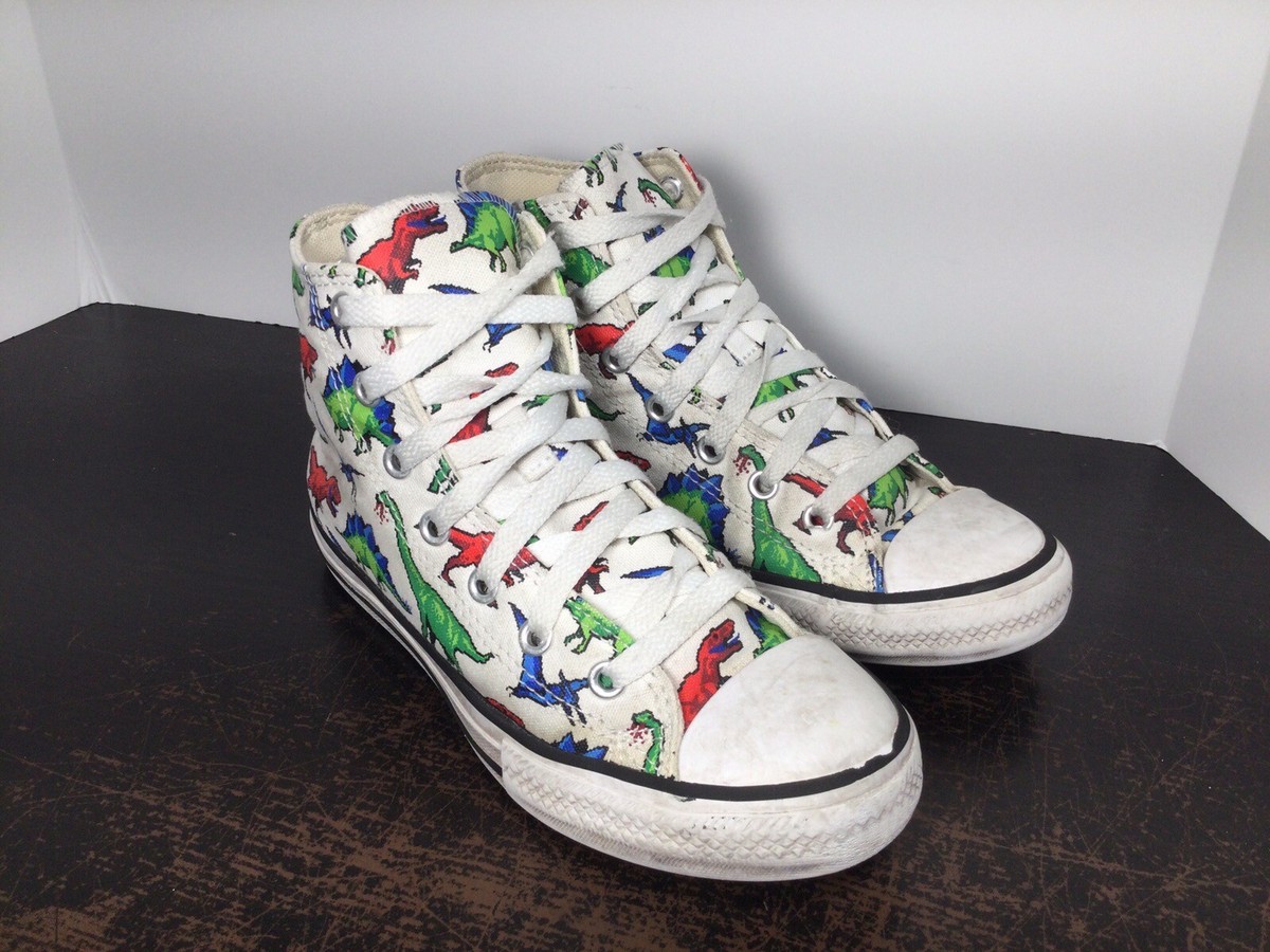 Converse Chuck Taylor All Star Dinosaur Sneakers 670349F Shoes Kids Size