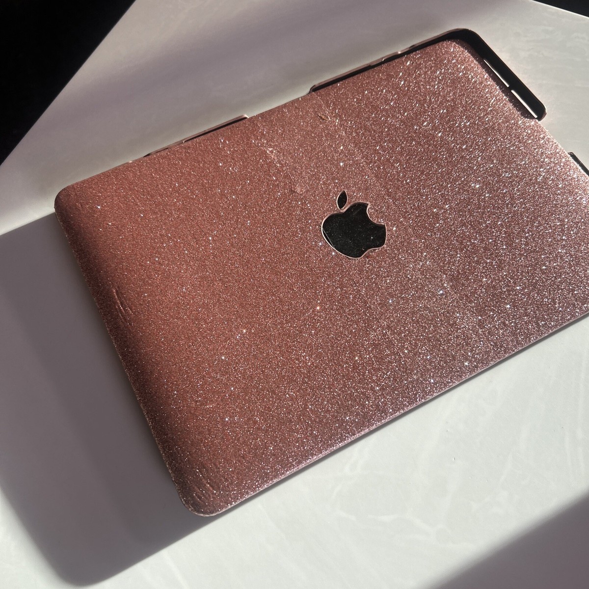 Pink Glitter Hardshell Case For Apple Macbook Piece Snap On