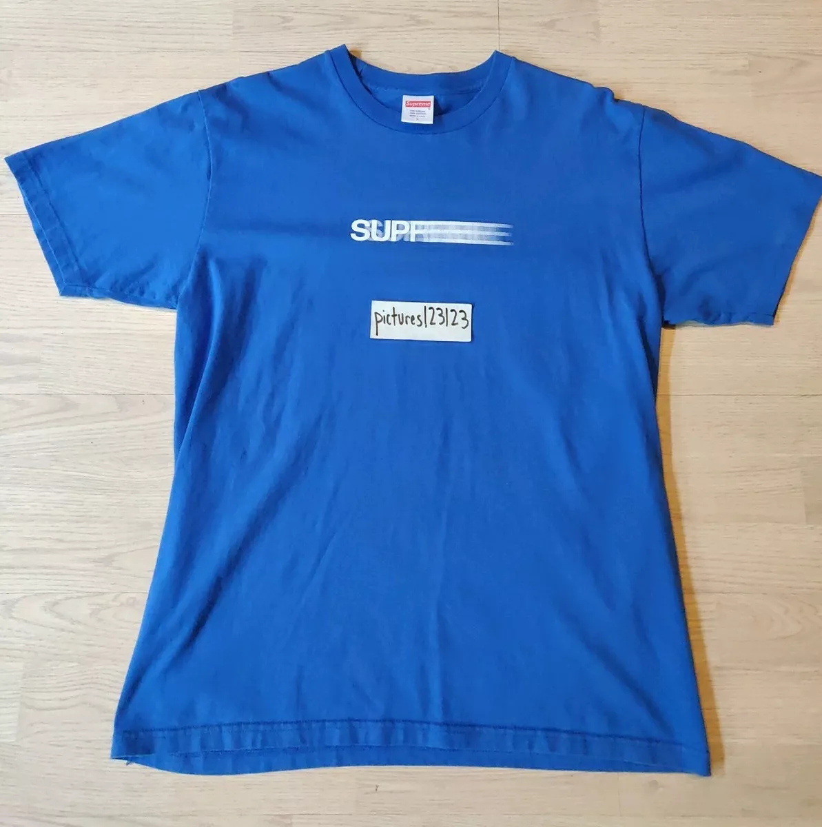 Supreme Motion Logo Tee Royal Blue SS16 | eBay