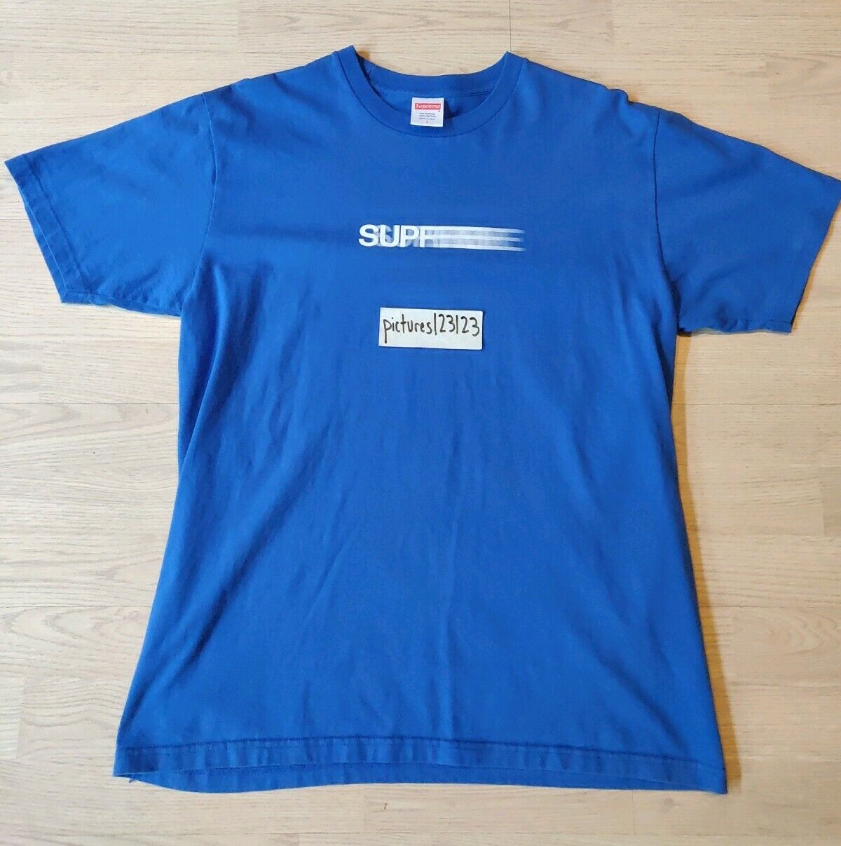 Supreme Motion Logo Tee Royal Blue SS16