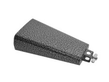 Cow bell, black, with screw, 8""