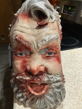Ghoulish Productions Bloody Santa Latex Halloween Mask.