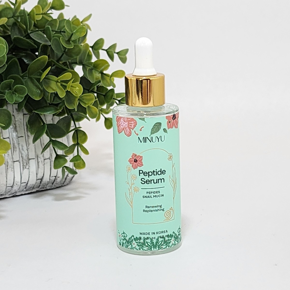 美容液 Myuyu MINUYU Peptide Face Serum with Snail Mucin Renewing Replenishing 2