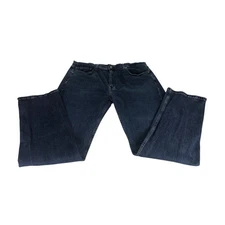 Levi Strauss 505 Mens Dark Wash Bootcut Denim Jeans W38 L32 Classic Fit