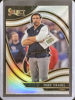 Mike Vrabel - 2020 Panini Select Football - Silver Prizm - Field Level SP #335