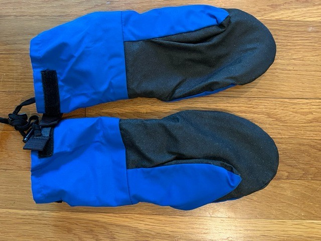 Outdoor Research (OR) Shell Mittens - New Medium Blue & Black Gortex