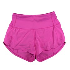 Lululemon Speed Up High Rise Lined Short 2.5" Pink Highlight Running W7BH8S Sz 2